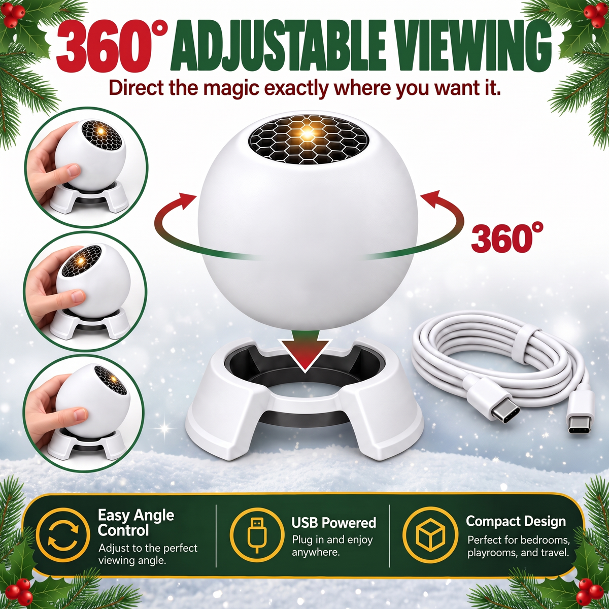 ReindeerGlow™ Christmas Projector